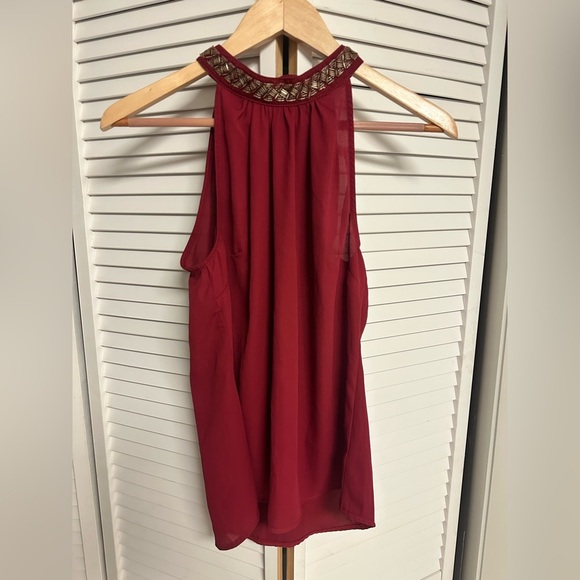 Marineblu Blouse Tank Top Women’s Red - Picture 1 of 7